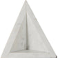 Set of Two White Marble Triangle Decorative Bookends