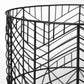 Set of Two Black Metal Tabletop Sculpture