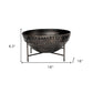 Set of Two Black Metal Decorative Bowl