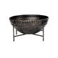 Set of Two Black Metal Decorative Bowl
