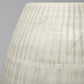 21" White Striped Ceramic Cylinder Floor Vase