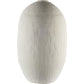 32" White Cylinder Ceramic Floor Vase