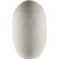 32" White Cylinder Ceramic Floor Vase
