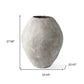 28" Tan Cylinder Ceramic Floor Vase