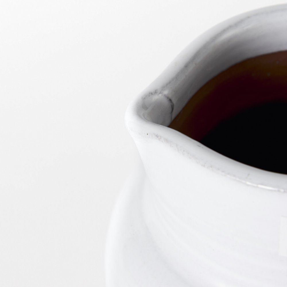 9" Blue And White Cylinder Ceramic Urns Jars