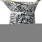 20" Black And White Cylinder Metal Urns Jars