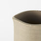17" White and Natural Ceramic Decorative Jug Tabletop Sculpture