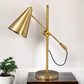 26" Gold Lamp Base LED With Gold Shade
