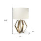 Gold Geometric Design Table Lamp
