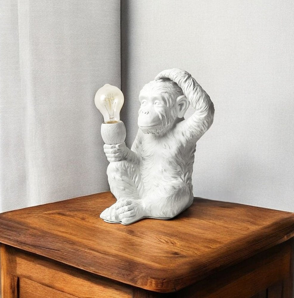 12" White Lamp Base LED