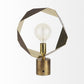 Golden Geometric Halo Table Or Desk Lamp