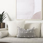 Dark Blue And Beige Lumbar Accent Pillow Cover