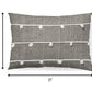 Dark Blue And Beige Lumbar Accent Pillow Cover