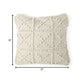Off White Embossed Details Pillow Cover