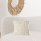 Off White Embossed Details Pillow Cover