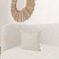 Neutral Sand Basket Weave Accent Throw Pillow