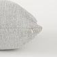 Ash Gray Basket Weave Accent Throw Pillow