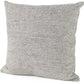 18" Gray Linen Throw Pillow Cover