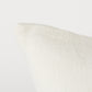 Off White Pillow Cover With  Ash Gray  Stripes