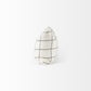 White And Black Grid Lumbar Accent Pillow Cover