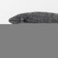Dark Gray Detailed Lumbar Throw Pillow Cover
