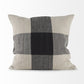 Beige And Black Plaid Pattern Throw Pillow Cover