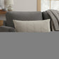 Light Gray Chevron Textured Lumbar Pillow Cover