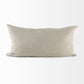 Light Gray Chevron Textured Lumbar Pillow Cover