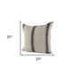 Beige And Black Striped Pillow Cover