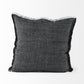 20" Gray Linen Throw Pillow Cover