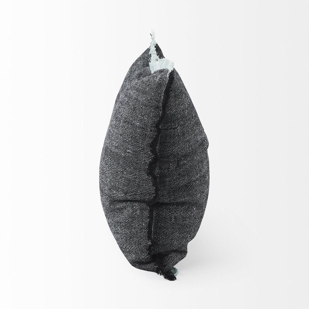20" Gray Linen Throw Pillow Cover
