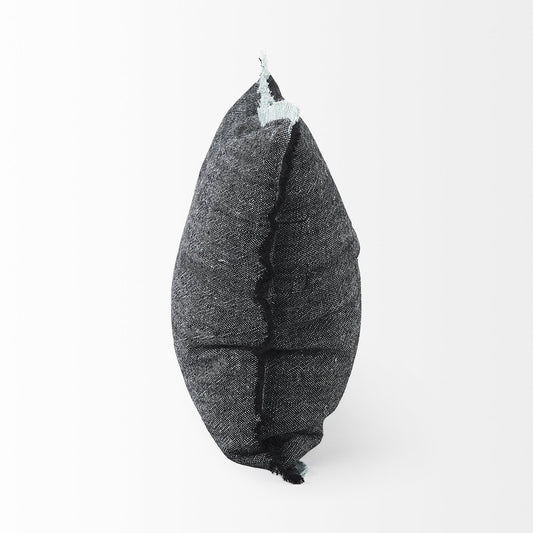 20" Gray Linen Throw Pillow Cover