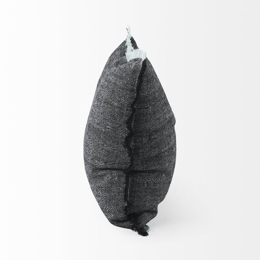 20" Gray Linen Throw Pillow Cover