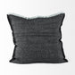 20" Gray Linen Throw Pillow Cover
