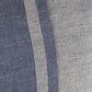 20" Blue And Gray Striped Linen Throw Pillow Cover