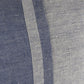 20" Blue And Gray Striped Linen Throw Pillow Cover