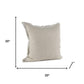 Cream Bordered Pillow Cover