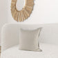 Cream Bordered Pillow Cover