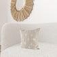 Beige And White Patterned Pillow Cover