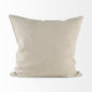 Beige And White Patterned Pillow Cover