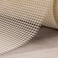 4' x 6' Ivory Striped Weave Non Slip Rug Pad