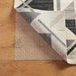 4' x 6' Ivory Striped Weave Non Slip Rug Pad