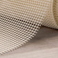 4' x 6' Ivory Striped Weave Non Slip Rug Pad