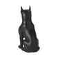 9" Black Resin Bull Dog Tabletop Sculpture