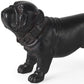 8" Black Polyresin Dog Tabletop Sculpture