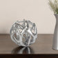 7" Silver Metal Tabletop Sculpture