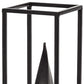 13" Black Metal Tabletop Sculpture