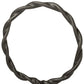 15" Black Metal Round Braided Tabletop Sculpture