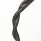 15" Black Metal Round Braided Tabletop Sculpture
