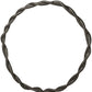 23" Black Metal Round Braided Tabletop Sculpture